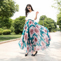 Chiffon Long Skirt with Big Swing Design