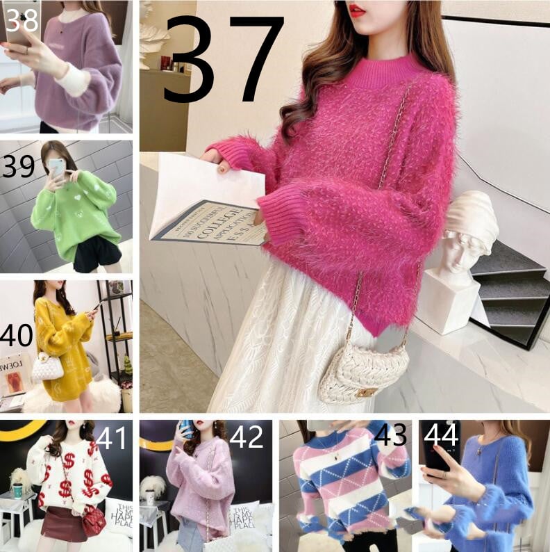 Women's Loose Thick Needle Sweater in Various Styles