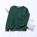 Solid Color Pullover Sweater for Women