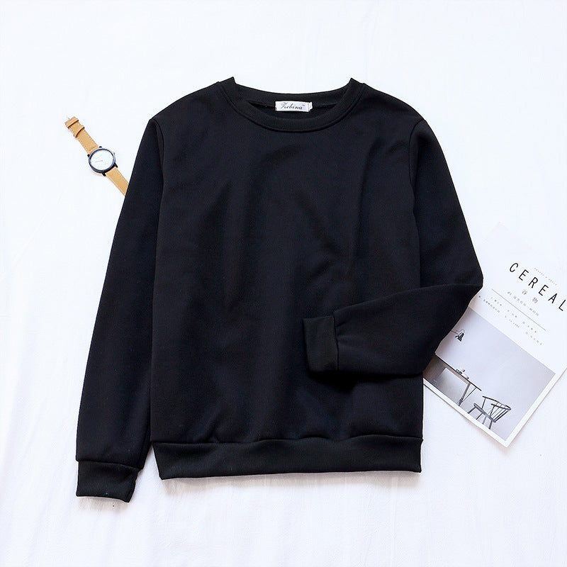 Solid Color Pullover Sweater for Women