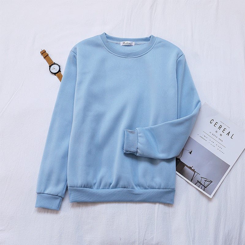 Solid Color Pullover Sweater for Women